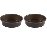 Gobel - Moule à Manqué Rond Uni - Ø 26 cm - Acier - Revêtement Antiadhérent Bicouche Garanti sans PFAS - Qualité Professionnelle - Fabriqué en France (Lot de 2)