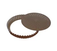 Tourtière fond amovible perforé antiadhérent 28 cm Gobel