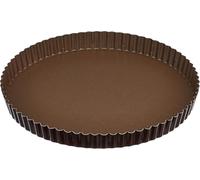 Gobel - Moule à Tarte Anti Adhérent - Tourtière - Ø 28cm - Anti Adhérent - Démoulage Rapide et Parfait - Bord Cannelé - Excellente conductivité thermique - Fabriqué en France