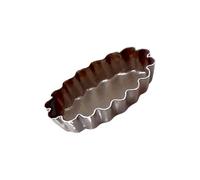 Gobel - Moules à Petits Fours - Ovale Cannelé - Acier - Revêtement Antiadhérent Bicouche Garanti sans PFAS - Qualité Professionnelle - Fabriqué en France