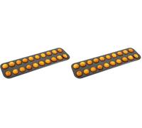 Gobel - Plaque de 20 Mini Madeleines - Acier - Revêtement Antiadhérent Bicouche Garanti sans PFAS - Qualité Professionnelle - Fabriqué en France (Lot de 2)
