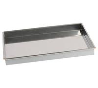 GOBEL - Plaque de cuisson en acier inoxydable - Caisse à génoise inox qualité professionnelle - 38 x 23 cm - Fabriqué en France