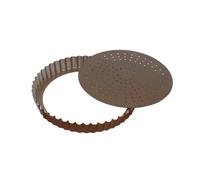 Gobel Tourtière cannelée antiadhésive - Fond amovible perforé - 24 cm