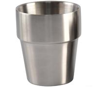 Gobelet à café à double paroi en acier inoxydable pour garder le chaud et le froid, isolation sous vide, réutilisable, pour voiture, bureau, extérieur, 400 ml (taille L)