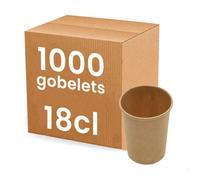 Gobelet à café en Kraft 18 cl - 1000 gobelets