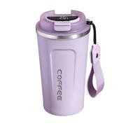 Gobelet À Café Isolé - Gobelet À Café Isotherme De 510 Ml Avec Température | Tasses À Eau, Thé, Cafe, 7.01x2.72 Pouces, Avec Conservation De La Chaleur, Pour Le Camping, Le Bar, Le Pique-nique, La Cui