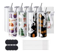 Gobelet à Sublimation - DUOKU - 30 ml - Acier Inoxydable - Personnalisable - Lot de 8 pièces