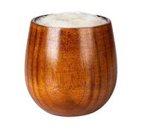 Gobelet à whisky - Design vintage en bois massif - Fait à la main - Accessoire de service classique pour le bar à la maison - Tasse à eau réutilisable - Pour père, mariage