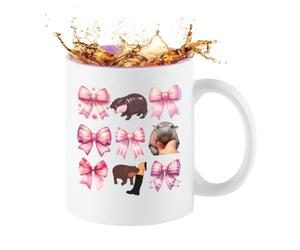 Gobelet animal 350 ml en céramique avec | Tasse à thé originale pour adultes et enfants, chocolat chaud, lait, jus, latte, maison, école, salle de classe