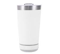 Gobelet avec haut-parleur - 473 ml - Gobelet isotherme en acier inoxydable - Pour voyageurs, plage, maison, bureau, camping, barbecue, voyage, pique-nique, fête, jus, boissons, lait