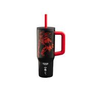 Gobelet Bialetti Stranger Things avec paille et poignée, 900 ml