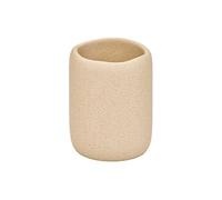 - Gobelet Brosse à Dents en Résine "Olea" 9cm Beige