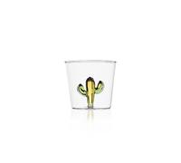 - Gobelet Cactus Vert/Ambre - Plantes du désert - Design Alessandra Baldereschi