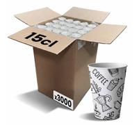 Gobelet carton 15 cl (6oz) Graffiti - 3000 gobelets