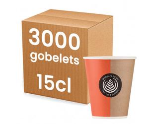 Gobelet carton 15 cl - Premium To Go - 3000 gobelets