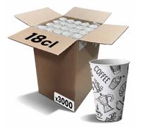 Gobelet carton 18 cl (7oz) Graffiti - 3000 gobelets