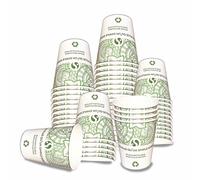 Gobelet carton 20 ompostable sans plastique - 100 gobelets