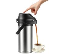 Gobelet chaud et froid - Bouteille isotherme à bouton poussoir - 32 x 12 cm - Tasse étanche avec poignée - Kit de boissons pour café, voyage, entrée, coffret cadeau pour thé, eau, maison, école