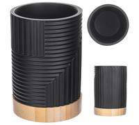 Gobelet de brossage des dents KADAX, noir, ovale