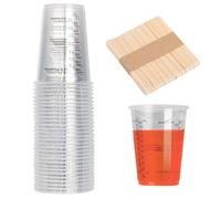 Gobelet de Mélange de Résine Époxy, 30 Pièces Gobelet de Mélange de Peinture, 240 ml Tasses à Mesurer de Pigments, Petit Godet Gradué, pour Peinture, Mélange de Résine(Réutilisable)