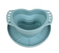 Gobelet de nettoyage de pinceaux en silicone avec de séchage, lave-brosse multifonctionnel pour peinture intérieure et extérieure, tasse pliable pour schéma de couleurs aquarelle