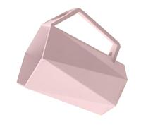 Gobelet de Rince-Bouche, Forme Hexagonale élégant Porte-Brosse à Dents Géométrique Polyvalent Réutilisable, Facile à Nettoyer, Plastique Léger pour Salle de Bain (Pink)