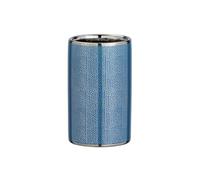 Wenko - Gobelet de salle de bain design Nuria - Bleu et argent - Nuria Bleu G