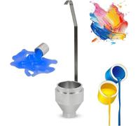 Gobelet de viscosité portable DIN à immersion, volume avec buse, outil professionnel de test de viscosité pour peinture enduite d'encre huile