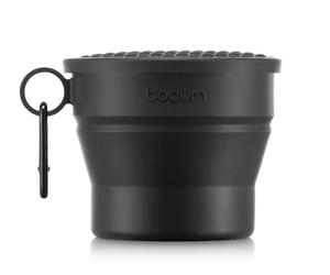 Gobelet De Voyage - Bodum - Bistro Rétractable Avec Couvercle Et Mousqueton, 0.3 L, Noir