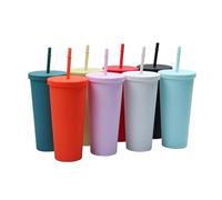 Gobelet de Voyage - Non spécifié - 2pcs - 700ML - Plastique Réutilisable - Isotherme Double Paroi