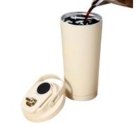 Gobelet De Voyage - Tasse Isotherme en Acier Inoxydable,Gobelet À Café Avec Poignée,Pour Maison Lieu de Travail École Transport Voiture Voyage Salle de Sport Plein Air Camping Randonnée