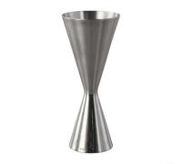 Gobelet doseur à cocktail en acier inoxydable double jigger 30/60 ml précis pour échelle pour gin whiskey bar accessoire pour boissons mixtes professionnelles argent (30/60 ml)