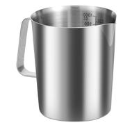 Gobelet doseur en acier inoxydable de 1 l avec graduation fine, tasses à mesurer avec chiffres pour la maison, la cuisine, le restaurant, le bar, le café, le point de réunion (1000 ml)