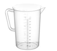 HENDI Pichet Doseur en Polypropylène avec Échelle Graduée, Capacité 1 L, Verseuse Transparente avec Poignée et Bec Verseur, Ø110x(H)170mm