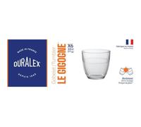 Gobelet - DURALEX - Gigogne Transparent - 22 cl - Verre trempé - Lot de 6 pièces