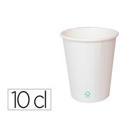 Gobelet en carton coldis biodegradable compostable de contenance 10cl paquet de 50