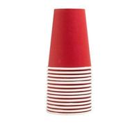 Gobelet en carton - Noname - 20 cl - Rouge - Lot de 15 - Écologique