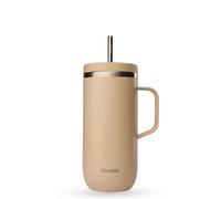 Gobelet en inox isotherme avec anse Qwetch Beige 600 ml