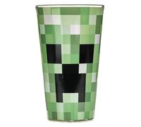 Gobelet en Verre Creeper Minecraft - Drinkware Officiel pour Boissons Froides, Cadeau pour Gamers 400ml (14 fl oz)