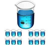 Gobelet en verre massif 50ml - ensemble de 12 . . Verre Borosilicate . . . Instruments de mélange et de mesure pour laboratoires