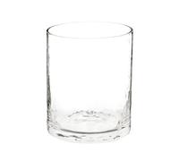 Gobelet haut en verre martelé transparent 8x10x8cm Transparent