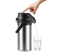 Gobelet isotherme de grande capacité - Bouteille isotherme de 1,9 l avec ouverture à bouton, pour café, thé, eau, boissons chaudes et froides, maison, école, bureau, camping, trajets
