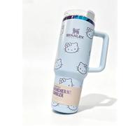 Gobelet isotherme en acier inoxydable STANLEY élégant avec paille, motif Hello Kitty--Bleu