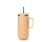 Qwetch Gobelet isotherme inox avec anse Cold Cup Beige 600 ml