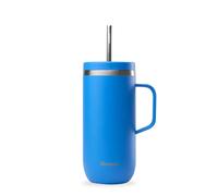 Qwetch Gobelet isotherme inox 600 ml avec anse Bleu