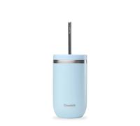 Qwetch Gobelet isotherme Cold Cup double paroi inox 470 ml Bleu pastel