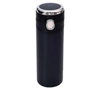 Gobelet isotherme intelligent 420 ml en acier inoxydable double paroi avec affichage de la température, idéal pour les voyages, le bureau et la maison. (Noire)