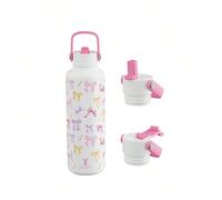 Gobelet isotherme Meoky de 68 vec couvercle à 2 becs et paille, gobelet isotherme, garde au froid 24 h, anti-fuite, tasse à café isotherme, tasse de voyage en acier inoxydable, bouteille d'eau de