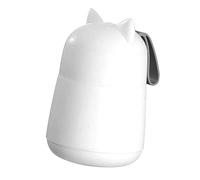 Gobelet Isotherme pour Soupe, Boîte Alimentaire pour Déjeuner Scolaire, | étanche, conception d\'oreille de chat, doublure intérieure en acier inoxydable 304, cuillère pliante