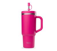 Gourde Isotherme Avec Paille Travel Cup Magenta - 90 Cl - Qwetch